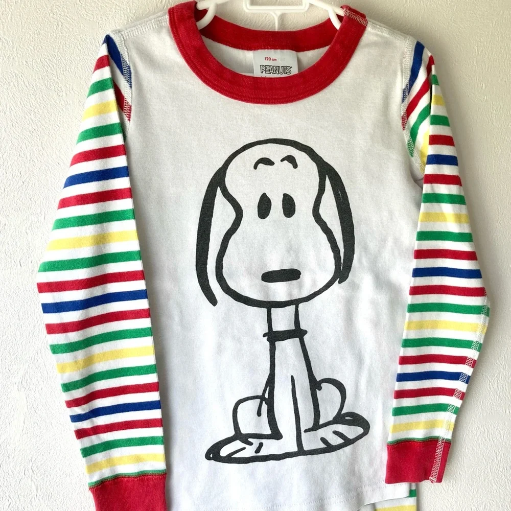Hanna Andersson Snoopy Pajama Top Size 6-7